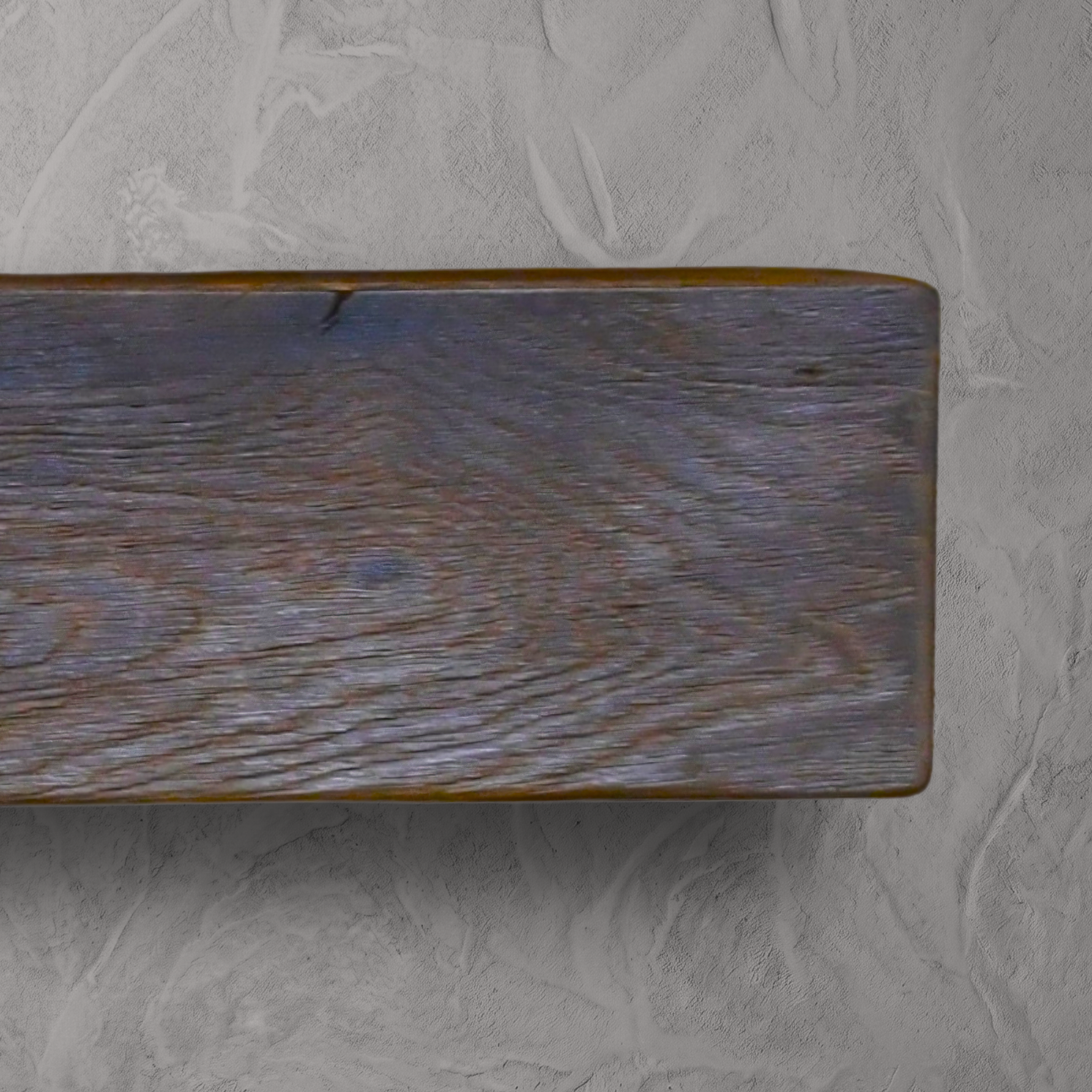 Embered Oak Mantel - Wire-Brushed